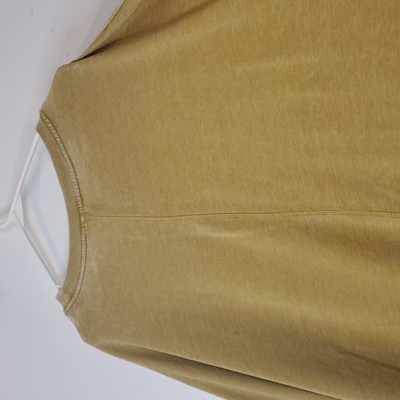 Anthropologie Akemi + Kin Bela Burnout Oversized Pullover Top Size XS/S Yellow - Picture 12 of 14